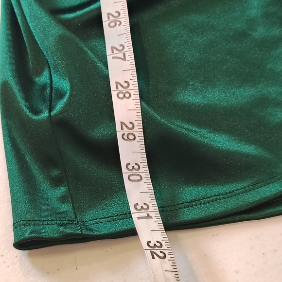 HONEY & ROSIE DRESS GIRLS SZ 14 SATIN FEEL EMERALD GREEN FORMAL HOLIDAY XMAS - Picture 8 of 9